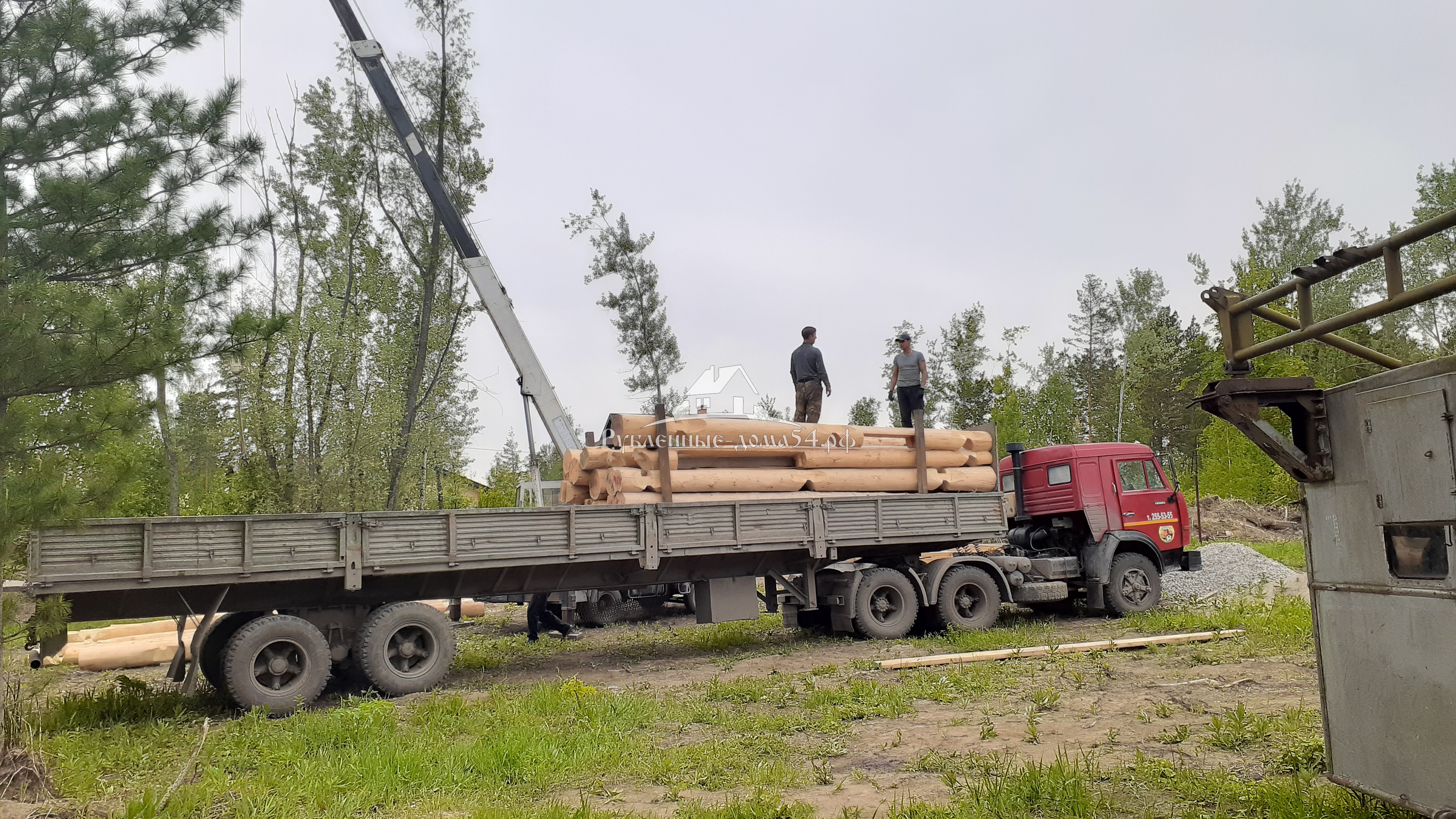 Перевозка сруба сборка на фундамент